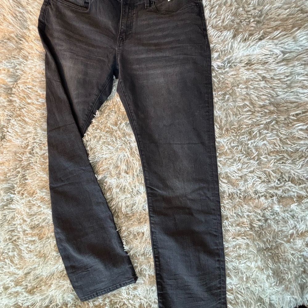Buffalo David Bitton Men's Charcoal Straight Jeans‎